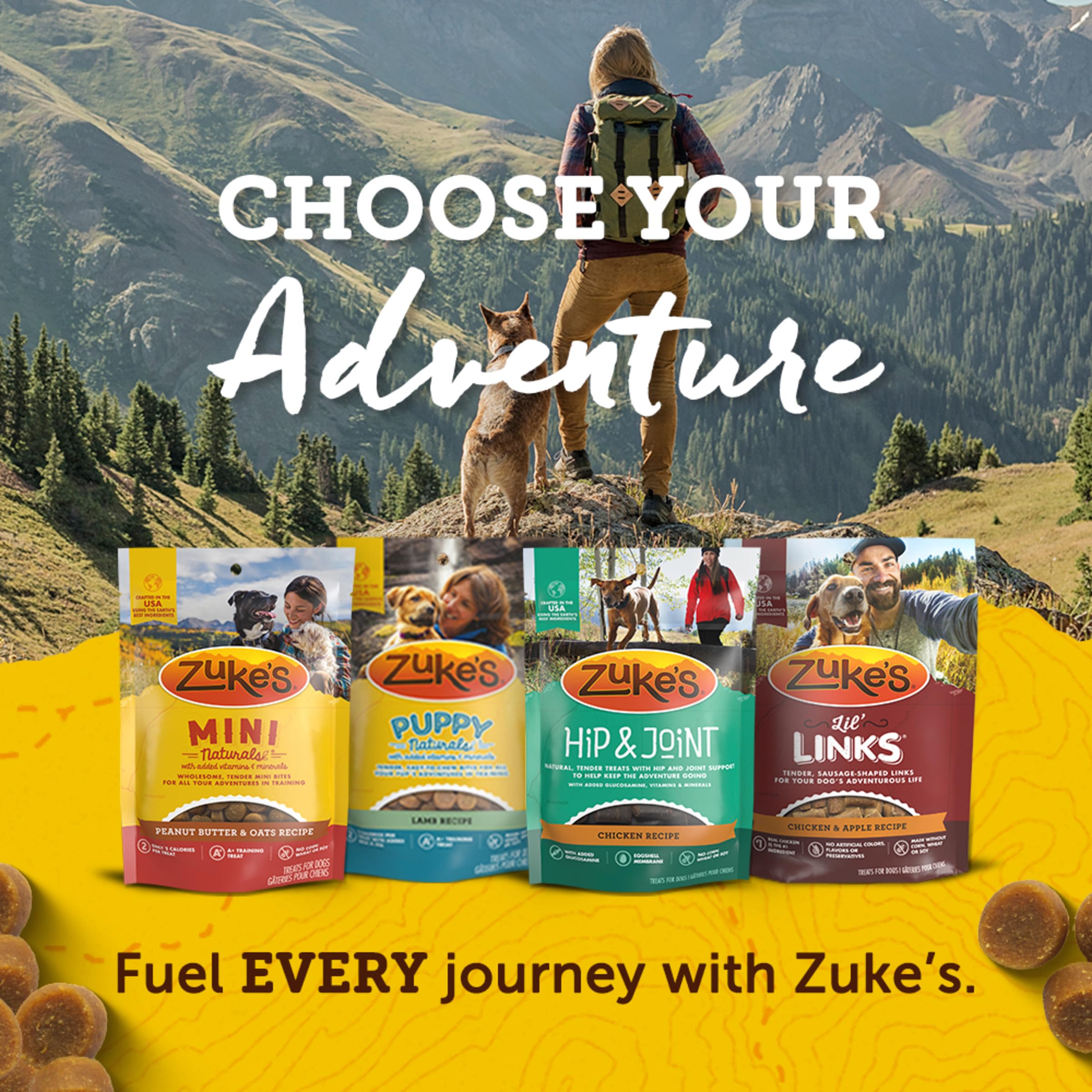 Chewy training treat ideal for hikes and adventures
