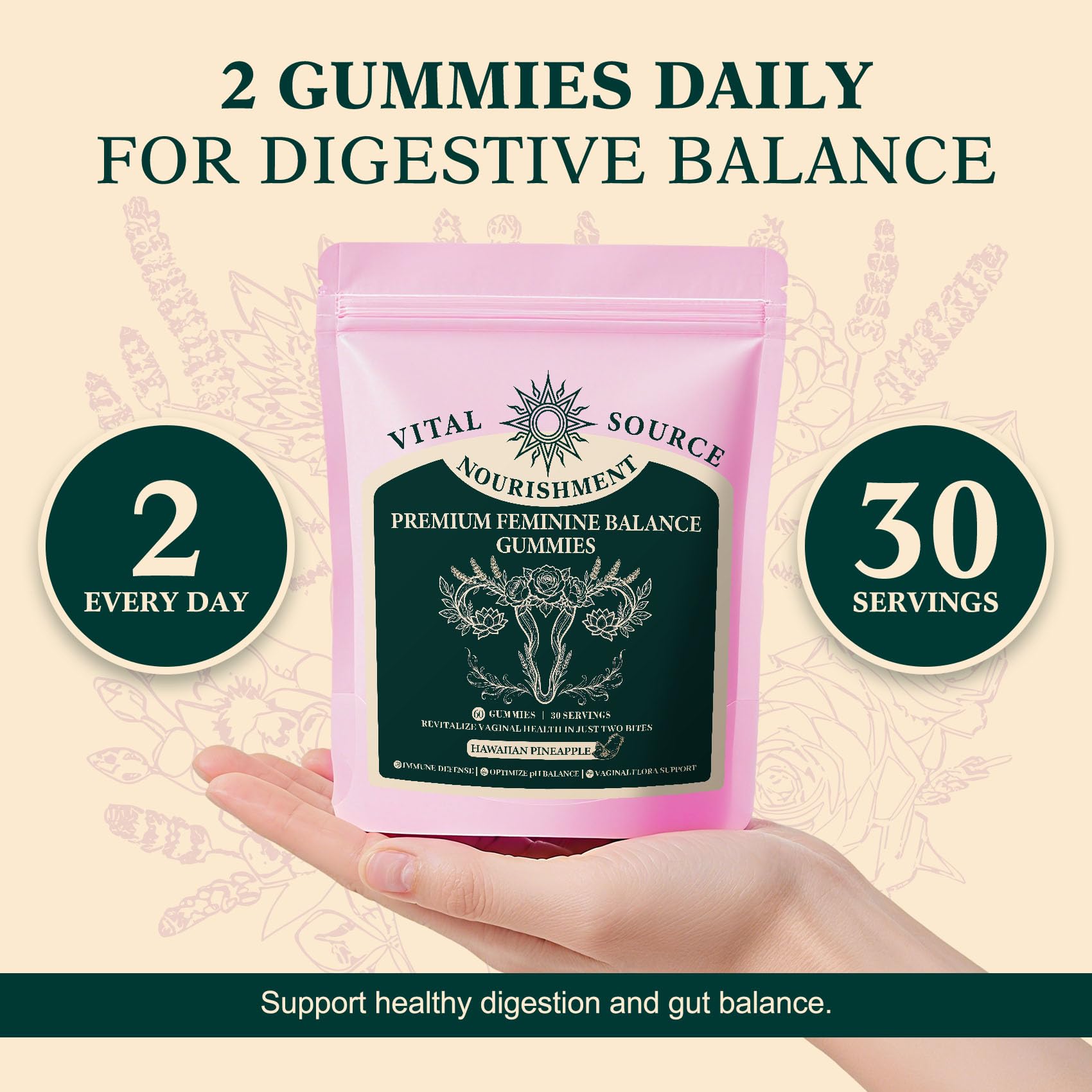 Packaging variation for ZuriVitaNex Probiotic Gummies