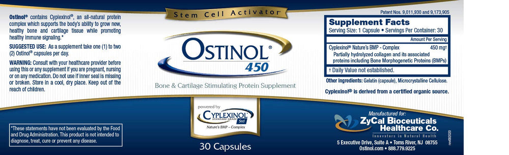Ostinol packaging highlighting USA-made, organic, non-GMO, gluten-free features
