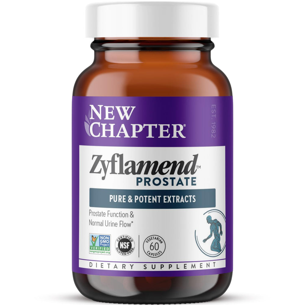New Chapter Zyflamend Prostate vegetarian capsule bottle, 60-count