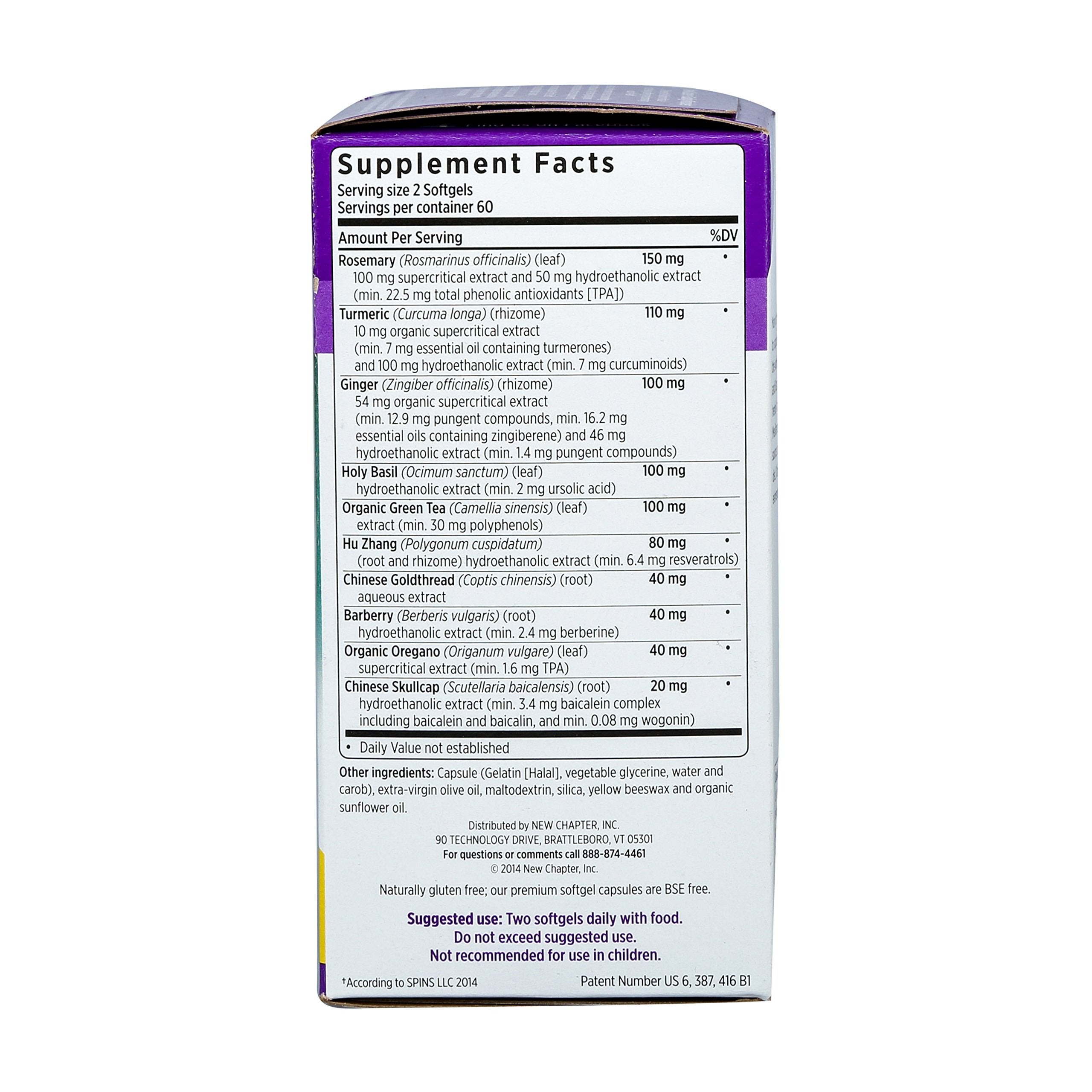 Close-up of Zyflamend Whole Body 120ct capsules