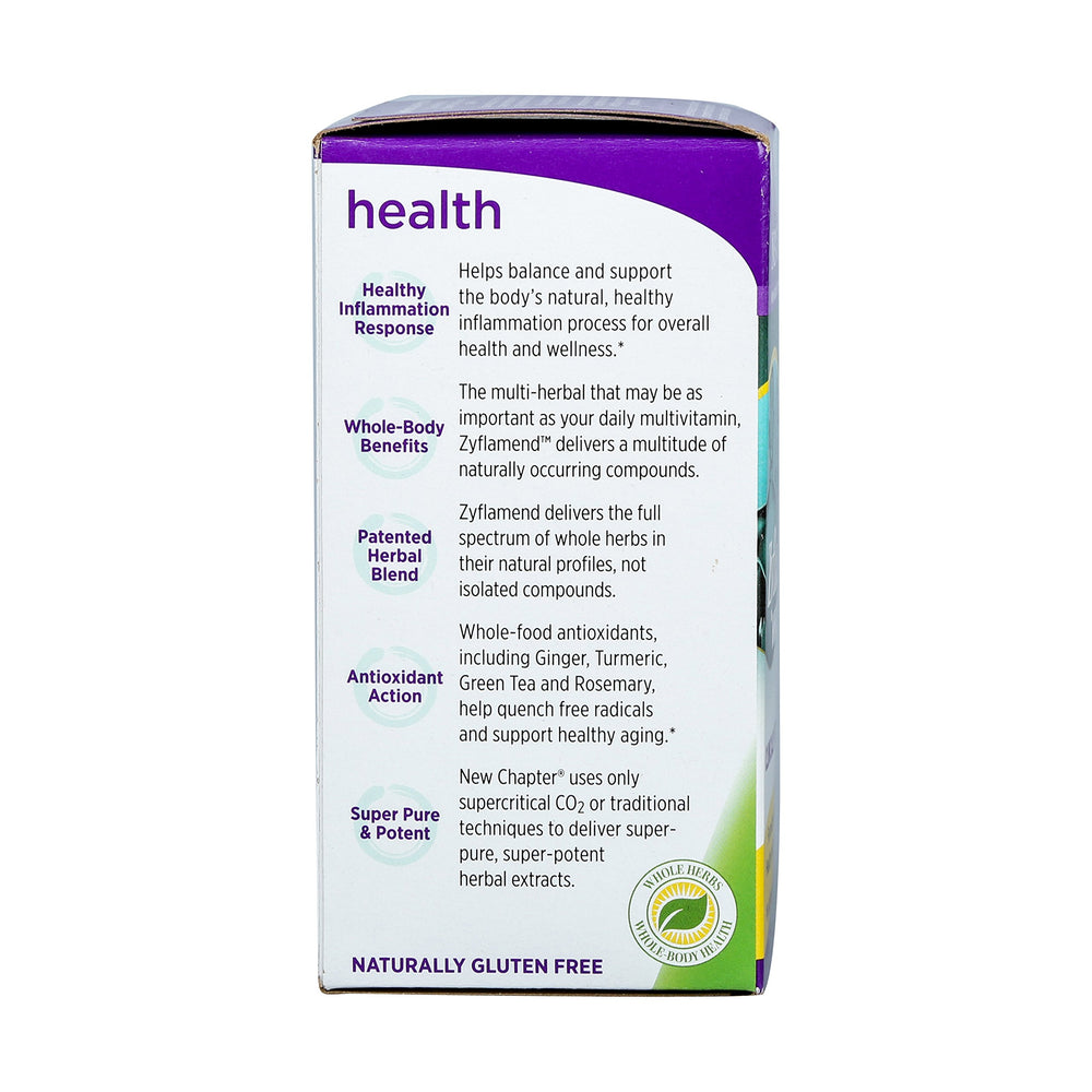 Zyflamend Whole Body 120ct label close-up