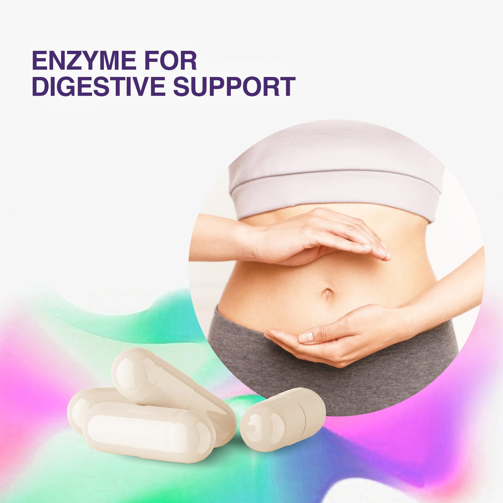 Houston Enzymes Zyme Prime bottle on a stand