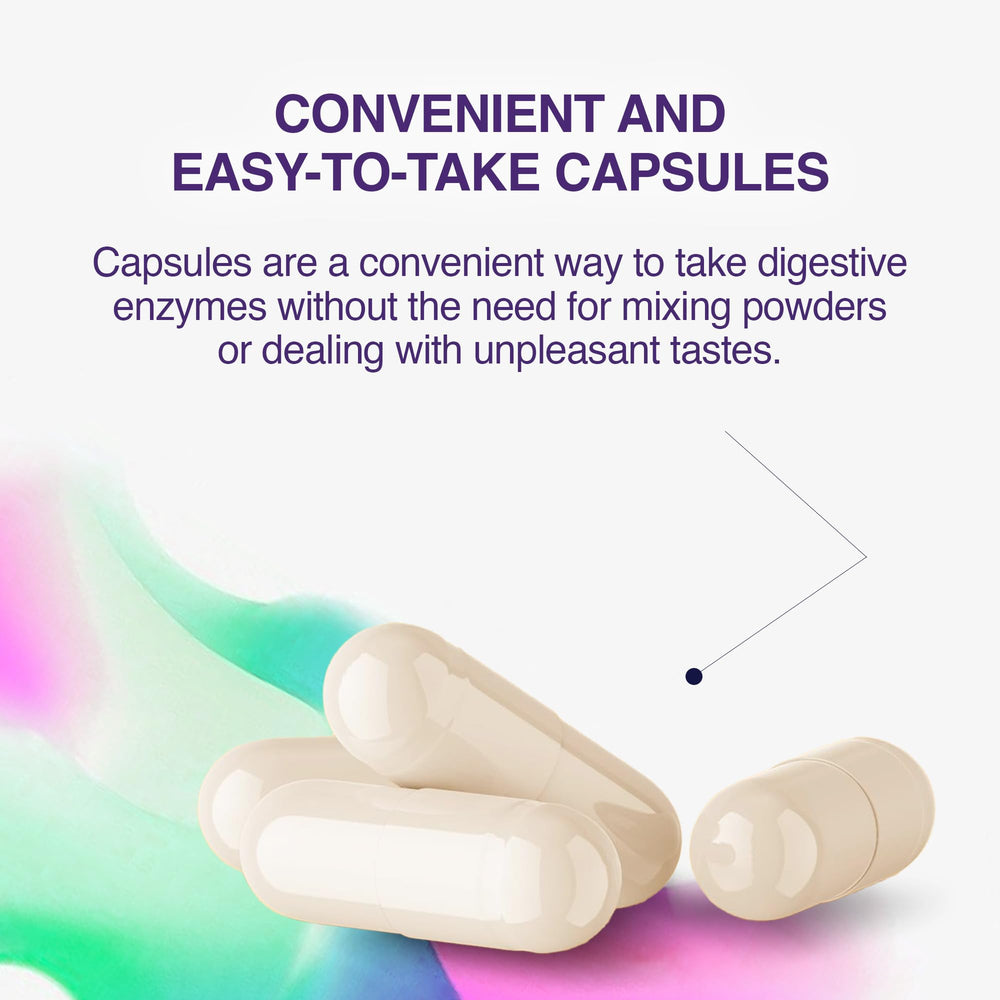 Illustration of digestive action highlighting carbohydrate, fat, and protein breakdown