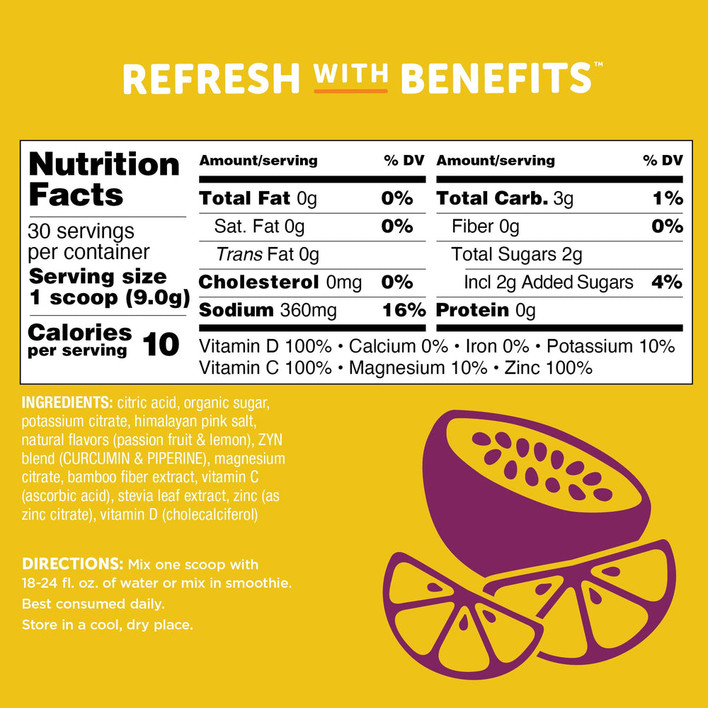 Active lifestyle scene with ZYN hydration mix on the go