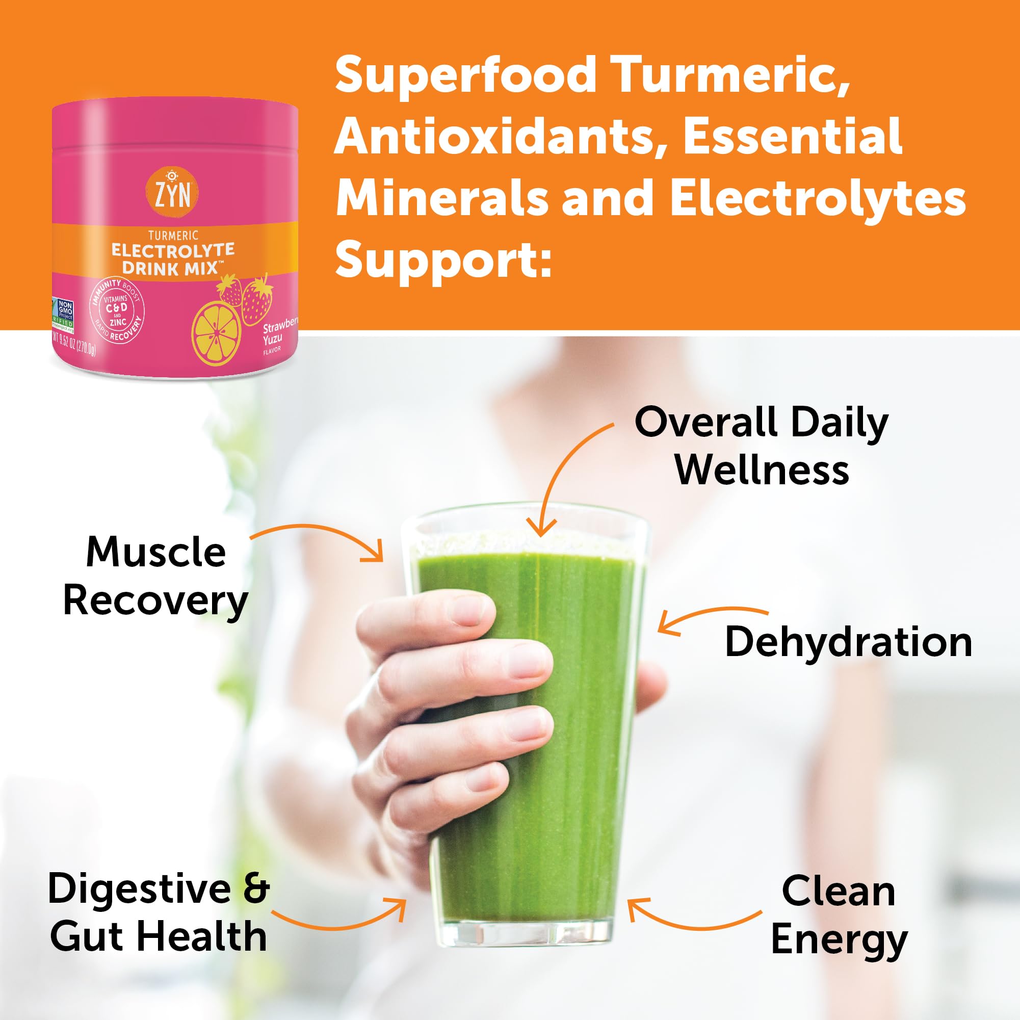 ZYN Turmeric Curcumin 200mg image highlights flavorful addition for active days.