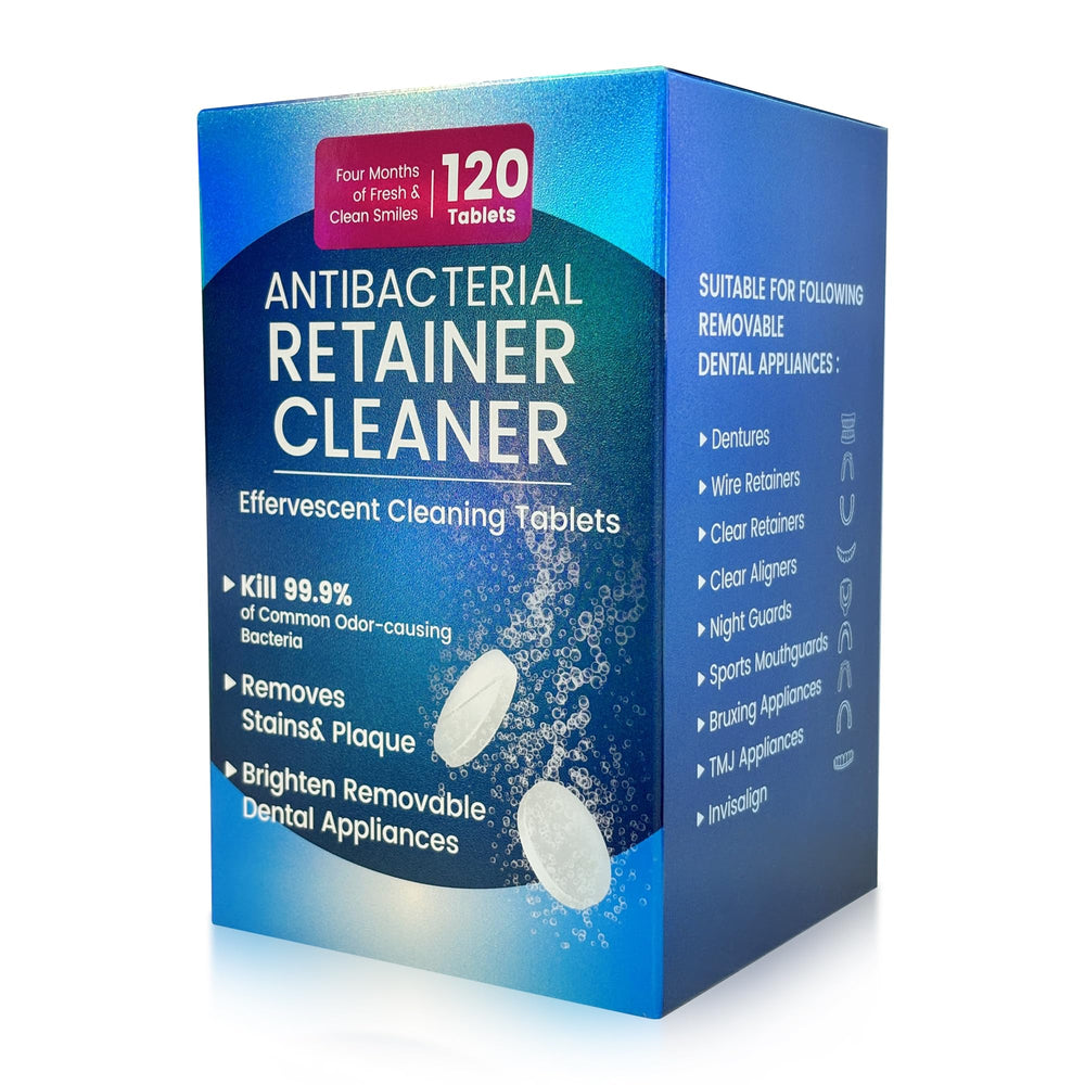 Zyntieu Retainer Cleanser Tablets 23mm 120-pack main box