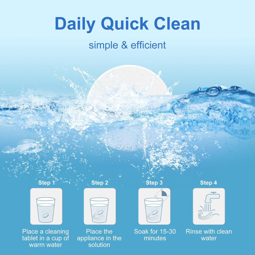 Tablet dissolving in water for ultrasonic cleaner use