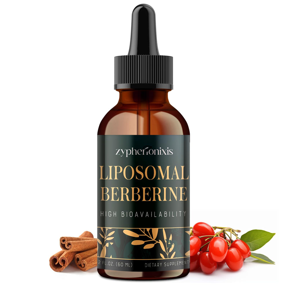 Zypherionixis Liposomal Berberine HCL liquid bottle with 3000mg dosage