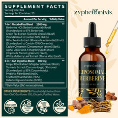 Berberine liposomal liquid dropper in use